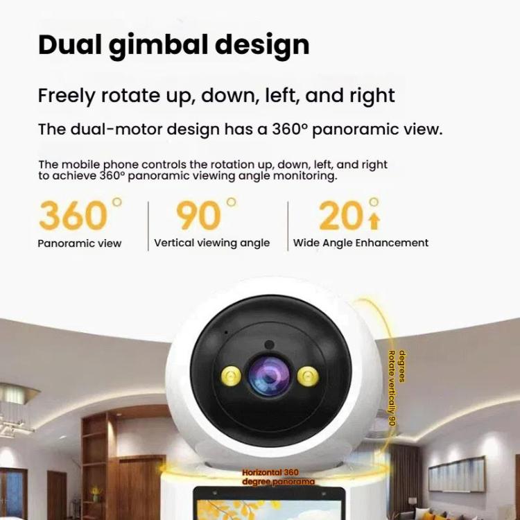 WiFi Two-Way Video Call Smart Panoramic Camera With 2.8-Inch Screen Supports Voice Wake-Up And One-Button Calling WiFi Two-Way Video Call Smart Panoramic Camera With 2.8-Inch Screen Supports Voice Wake-Up And One-Button Calling